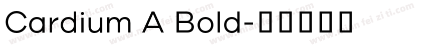 Cardium A Bold字体转换